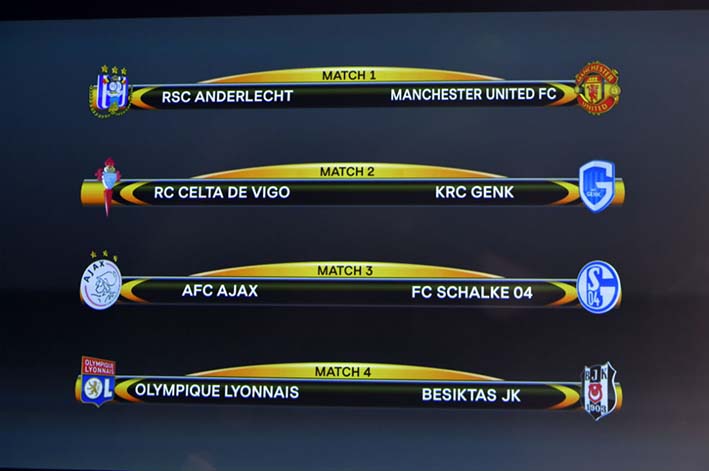 El Manchester United, uno de los equipos favoritos a ganar esta edición de la Europa League, tendrá que enfrentar al Anderlecht.