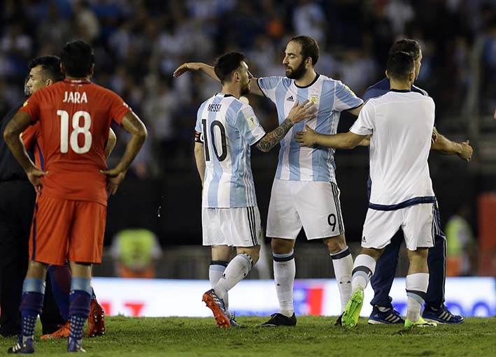 La selección Argentina trepó a la tercera posición de las Eliminatoria.