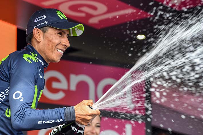 Nairo Quintana, logró el segundo lugar del Giro.