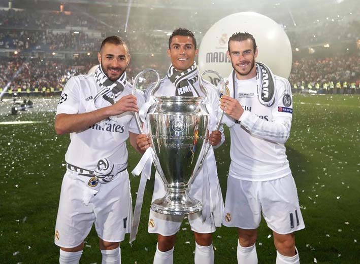 Real Madrid, tres veces campeón de la Liga de Campeones en los cinco últimos años.
