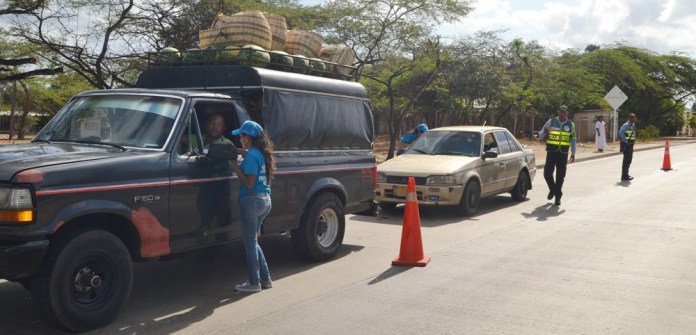 Jornada de sensibilización a los conductores en el Distrito de Riohacha, inició Ips A>Inmajaa Wayúu en convenio con la Alcaldía.
