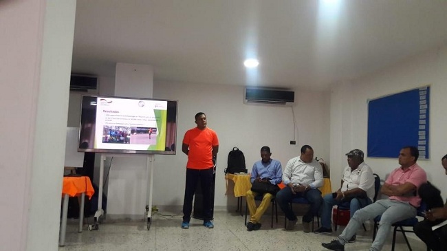 Aspecto de la socialización del convenio que promoverá a través de la metodología ‘deportes con principios’ en el municipio de San Juan del Cesar.
