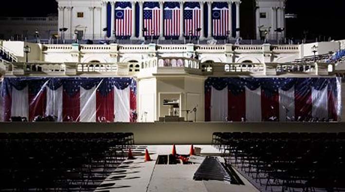 La ceremonia de investidura tendrá lugar en la fachada oeste del Capitolio de los Estados Unidos, en Washington D.C.