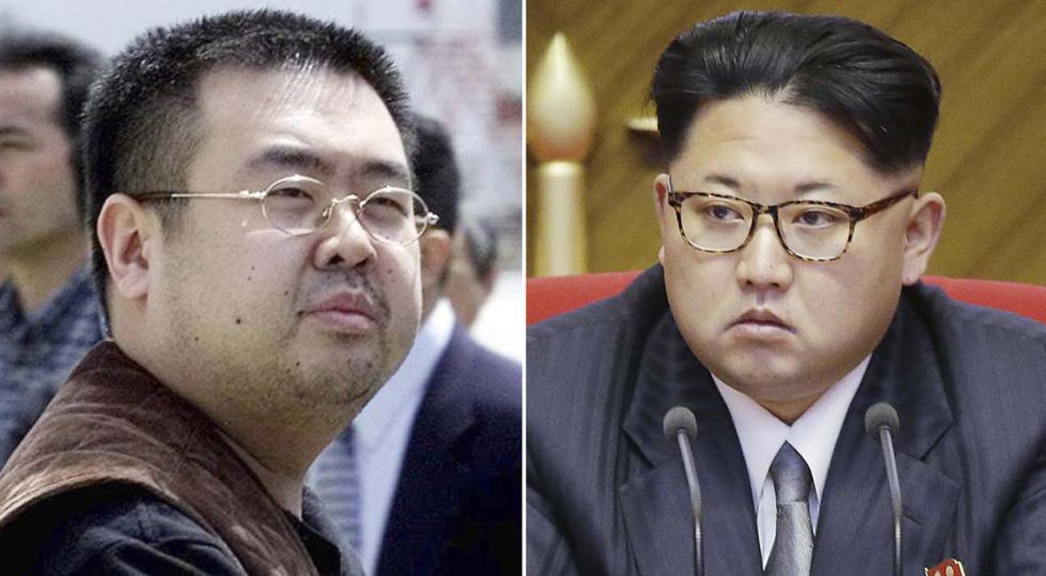 A la izquierda, Kim Jong Nam, hermano del líder norcoreano, Kim Jong Un