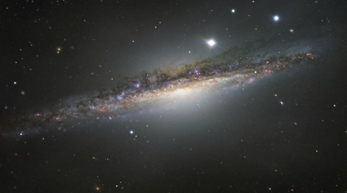La galaxia NGC 1055.