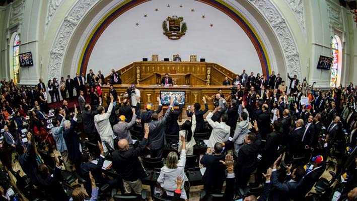 La Asamblea Nacional (Parlamento) de Venezuela.