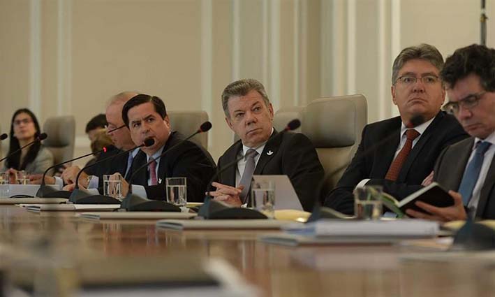 Presidente Santos participó de la presentación de los avances sobre implementación de los acuerdos de paz