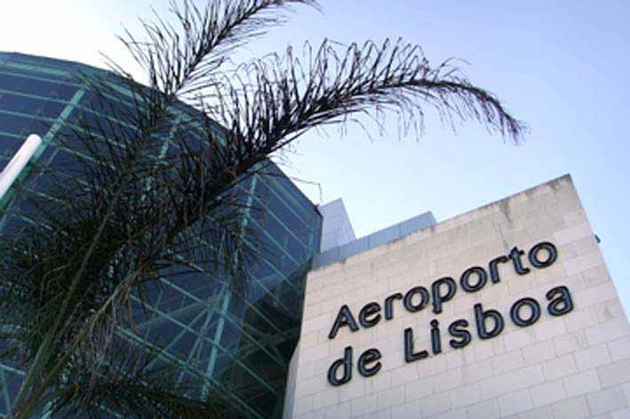     Aeropuerto de Lisboa en Portugal.