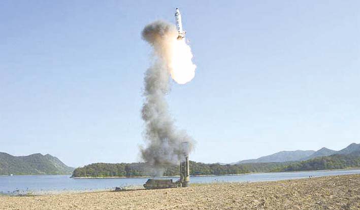 Este sería el noveno misil que lanza Corea este mes.