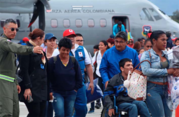 Fueron repatriados 25 colombianos que resultaron afectados tras el paso de los huracanes Irma y José.
