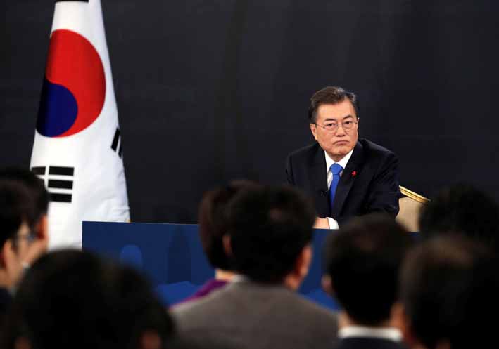 El presidente de Corea del Sur, Moon Jae-in.