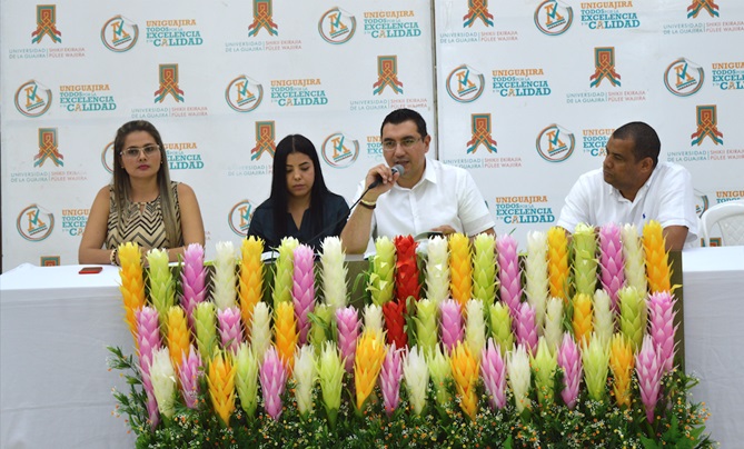 De izquierda a derecha. Alba Pinto Santos, Mayerlin Mejía Pareja, Carlos Villanueva Valadez y José María Mejía Caballero
