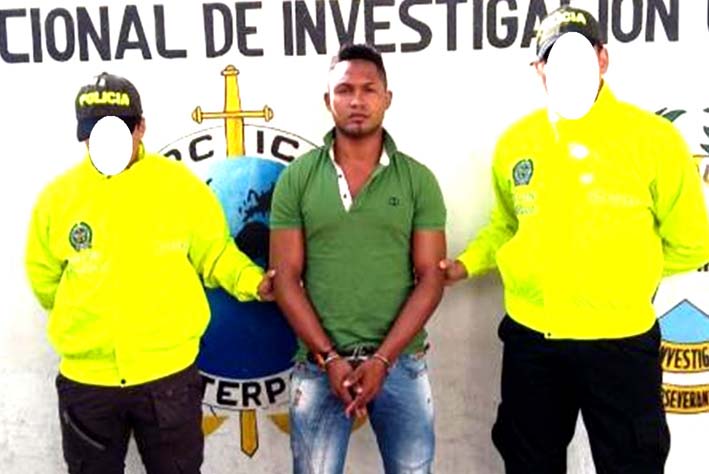 Efraín Alberto Torres Nieves, de 32 años, fue capturado por efectivos de la Sijín ya que presenta deudas pendientes con la justicia. 