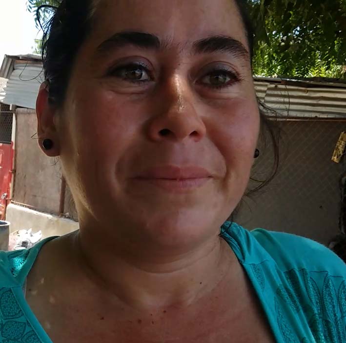 Una ciudadana colombiana quien decidió venirse por cuenta propia de Trujillo, Venezuela.