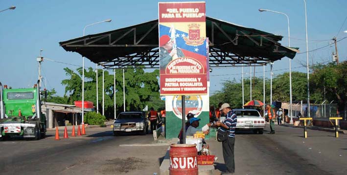 Frontera colombo-venezolana, en Paraguachón, La Guajira.
