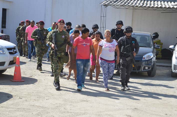 Catorce de las capturas se realizaron en Ciénaga (Magdalena) y una más en Valledupar (Cesar), mediante órdenes judiciales.