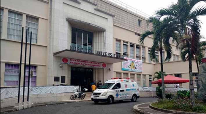 Hospital Universitario del Valle donde ocurrieron los hechos y fallece la internista al caerle una mujer encima quien también hacía parte de la Institución.