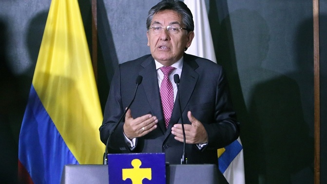 El fiscal general de Colombia, Néstor Humberto Martínez.