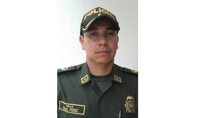Raúl Pérez Arismendi, comandante de Distrito de Policía de Riohacha.