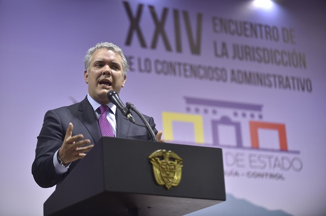 Iván Duque, Presidente de Colombia solicitó de manera oficial a la organización la prolongación de la Misión de Verificación de manera conjunta con las FARC.
