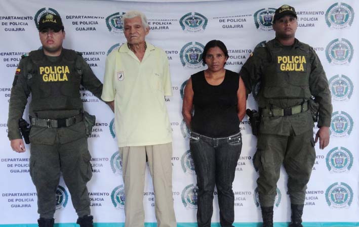  Fernando Bustamante Hernández y Orlina Loperena Mindiola; capturados en Mingueo