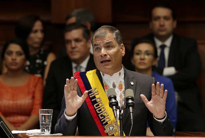 Correa llegó al poder en enero del 2007 al frente de un proyecto que se alinea con el socialismo del siglo XXI y en mayo del próximo año, debe entregar el mando a su sucesor.