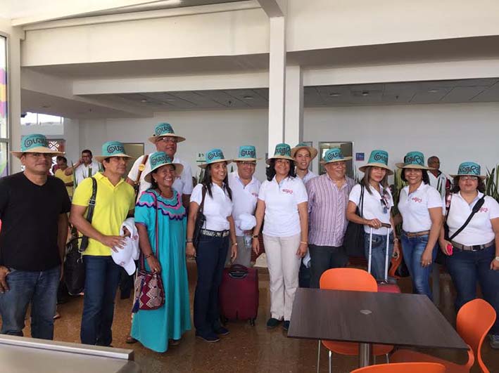 La delegación de empresarios guajiros del sector turismo de La Guajira que participarán en Fitur, la tercera feria de turismo más grande e importante del mundo.