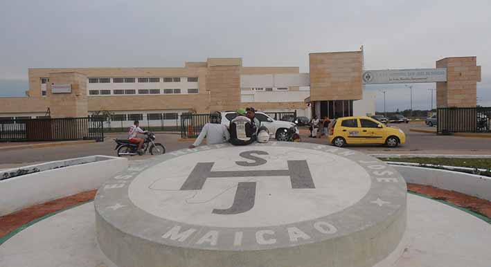 El Hospital San José de Maicao, es uno de los centros médicos que está en riesgo de quedar sin el servicio de energía.