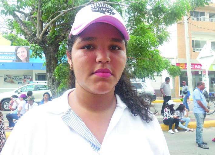 Wendy Daza, estudiante del grado once.