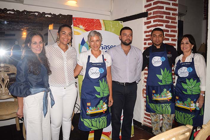 Las directivas de Sabor Barranquilla y Gases del Caribe junto al chef representante del Magdalena hicieron presencia en el lanzamiento de esta feria.