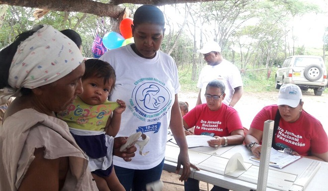 La comunidad de Cucurumana resultó beneficiada con la jornada de salud que realizó el Distrito de Riohacha.