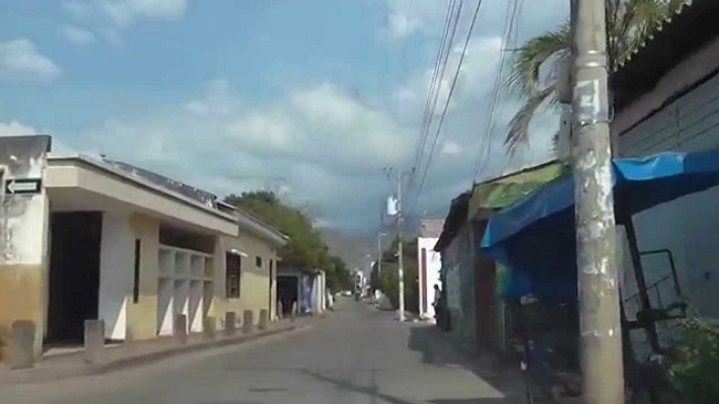 Una calle del municipio de El Molino, en La Guajira.