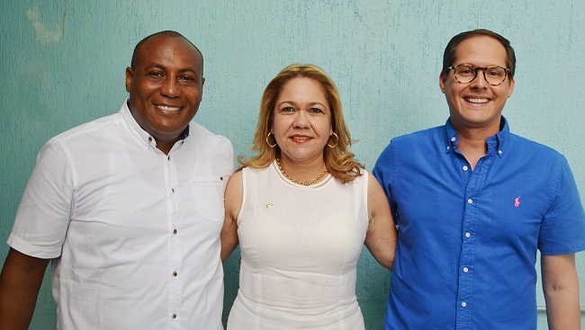Eriberto Ibarra Campo, María Cristina Soto y Hugues Lacouture Danies.