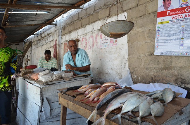 Los vendedores de verduras y de pescado del sector del mercado Viejo, están preocupado por el posible desalojo que se ve venir.