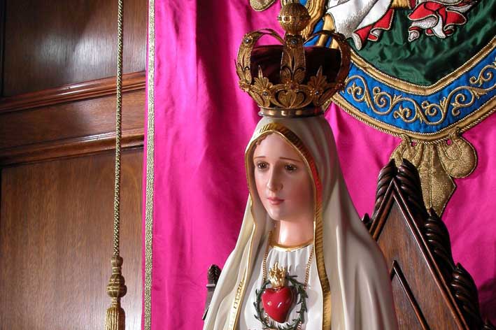La imagen de la Virgen de Fátima llegó a Colombia el pasado mes de mayo, visitando varias ciudades de los diferentes departamentos. Foto/Archivo