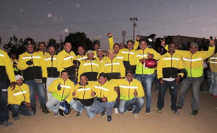 Estos 220 mototaxistas están siendo liderados por Eduardo Ordoñez, un inquieto dirigente del Distrito de Riohacha.