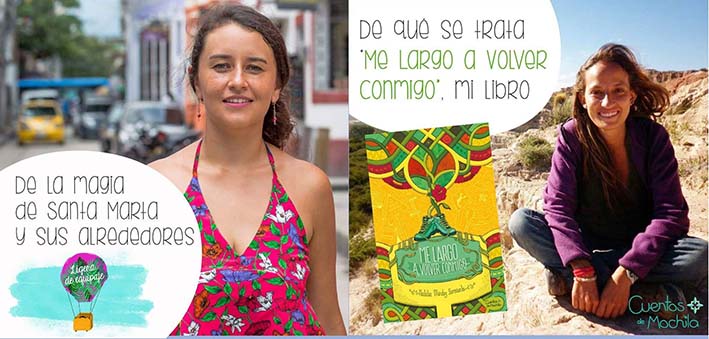 Natty Latte y Camila Peña, las blogueras viajeras que estarán en Santsa Marta hablando de sus experiencias viajeras.