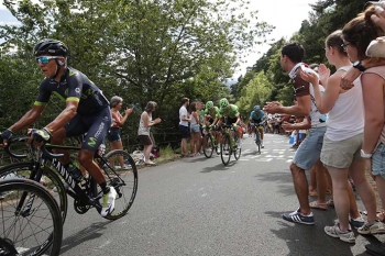 El colombiano aseguró que se le "hizo corto el tiempo de recuperación entre el Giro y el Tour. Foto/AP El colombiano aseguró que se le "hizo corto el tiempo de recuperación entre el Giro y el Tour. Foto/AP