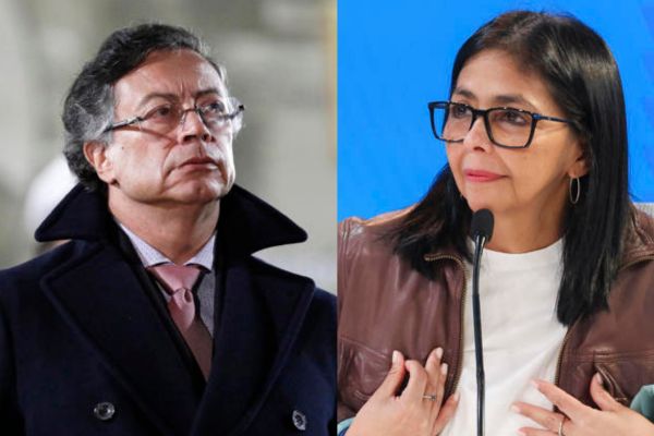 Gustavo Petro - EFE/Carlos Ortega Delcy Rodríguez - EFE/ Palacio de Miraflores