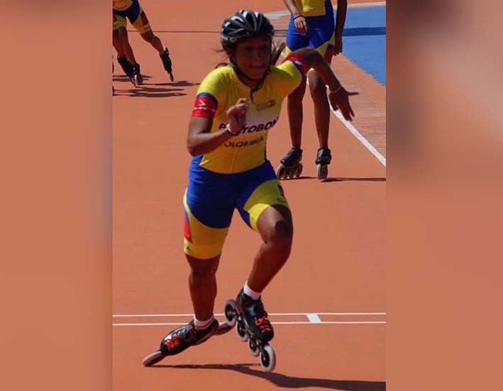 La patinadora que corre por el departamento del Bolívar, se abre paso en las justas universitarias.