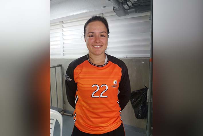 Laura Quinchia, arquera de la Selección de Balonmano.