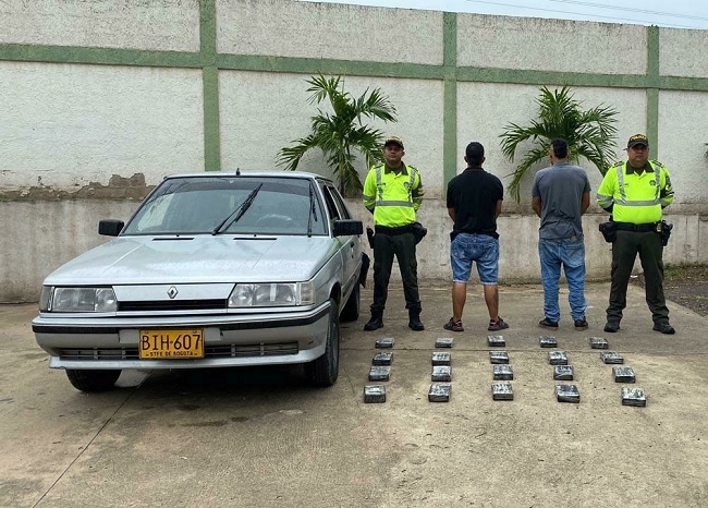 Los capturados y droga incautada fueron dejados a disposición de la Fiscalía General de la Nación por el delito de tráfico, fabricación y porte de estupefacientes.