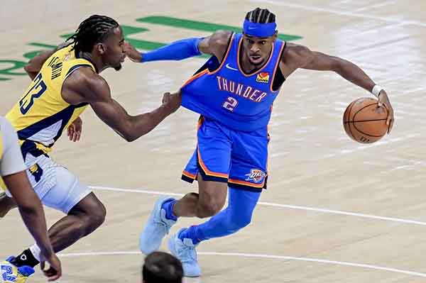 Shai Gilgeous-Alexander, jugador de Oklahoma City Thunders y elegido jugador más valioso de las finales y de toda la temporada de la NBA.