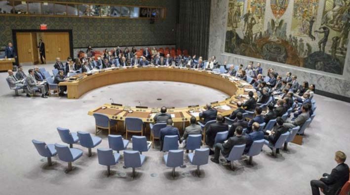 Consejo de la ONU reunido en pleno.