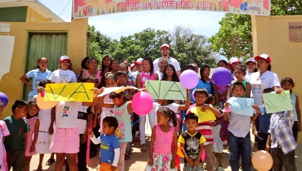 En la Guajira fue un éxito la jornada de vacunación que lo festejaron con entusiasmo en el corregimiento de Nazareth.