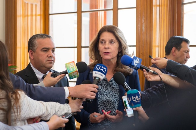 Marta Lucía Ramírez, vicepresidente de Colombia. Foto: Vicepresidencia