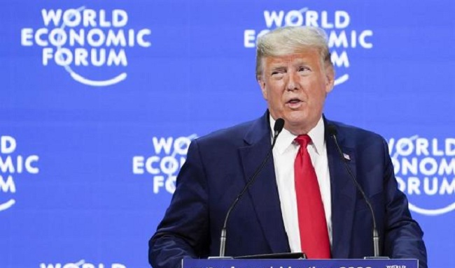 El presidente de Estados Unidos, Donald Trump, fue uno de los principales expositores en el Foro Económico Mundial de Davos.