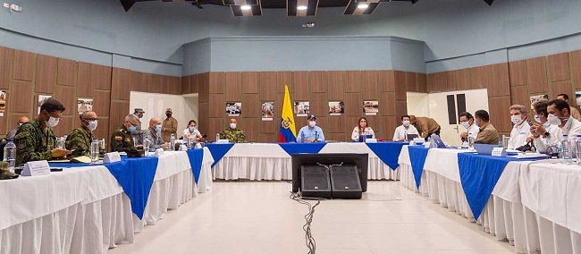 Duque se pronunció al término de un consejo de revisión de estratégica de seguridad en Montelíbano, Córdoba organizado por la Consejería Presidencial para la Seguridad Nacional.
