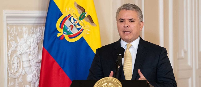 Presidente de Colombia Iván Duque