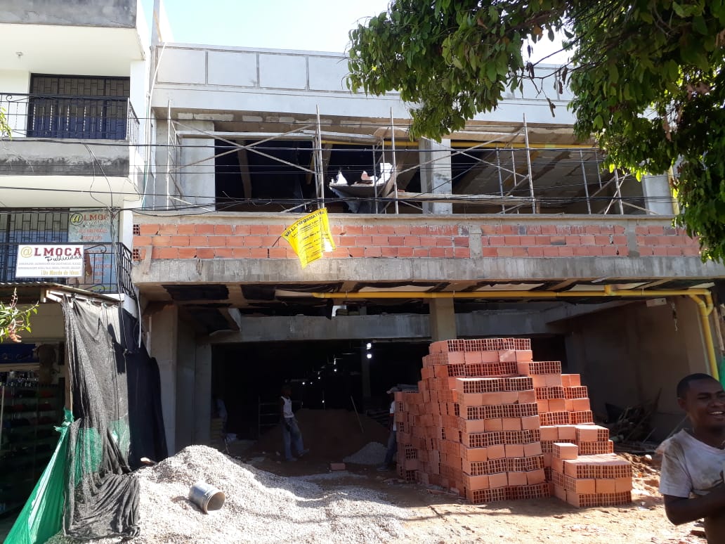 La construcción se viene ejecutando en la calle 13 entre carreras 18 y 19 en el municipio de Fonseca.